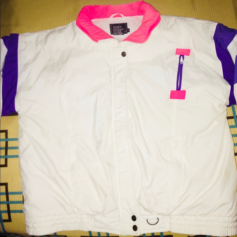 Vintage 80s ski coat womens size lg